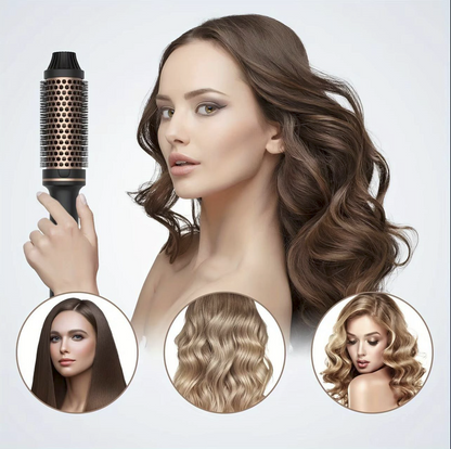 WOW WOW CURLS™ Hot Air Brush Styler and Volumizer Hair Straightener