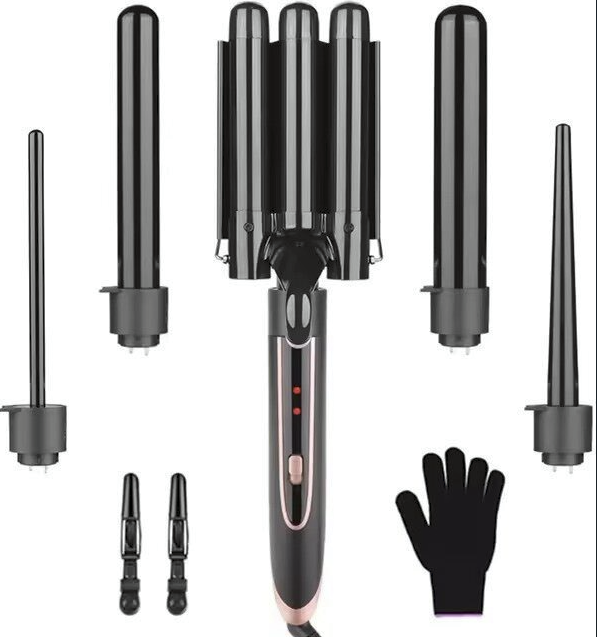 WOW WOW CURLS™ Hair Curlers Set 5 in 1 Curling Iron