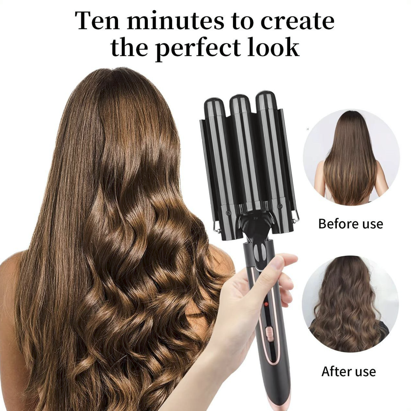 WOW WOW CURLS™ Hair Curlers Set 5 in 1 Curling Iron