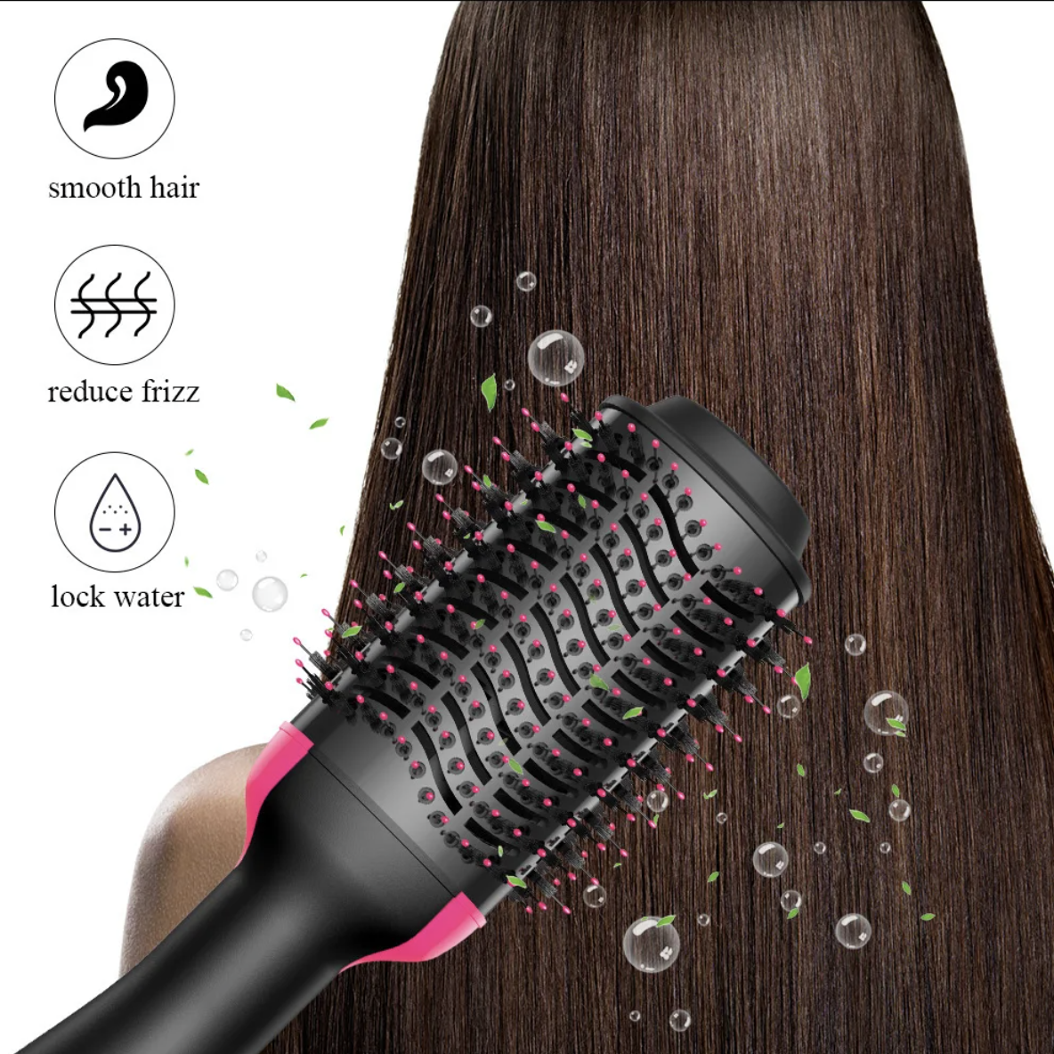 WOW WOW CURLS™ Blow Dryer Hair Brush Straightener