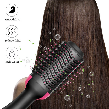 WOW WOW CURLS™ Blow Dryer Hair Brush Straightener