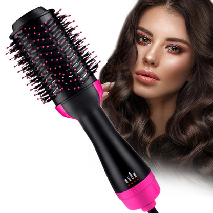 WOW WOW CURLS™ Blow Dryer Hair Brush Straightener