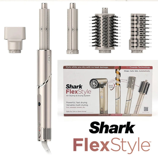 WOW WOW CURLS™ Shark FlexStyle Negative Ion Hair Dryer 5in1