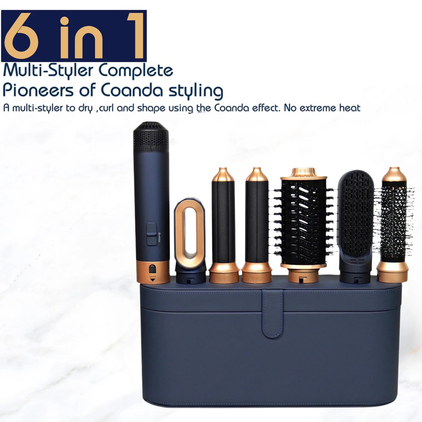 WOW WOW CURLS™ 6 In 1 Multi Styler, Sapphire Blue