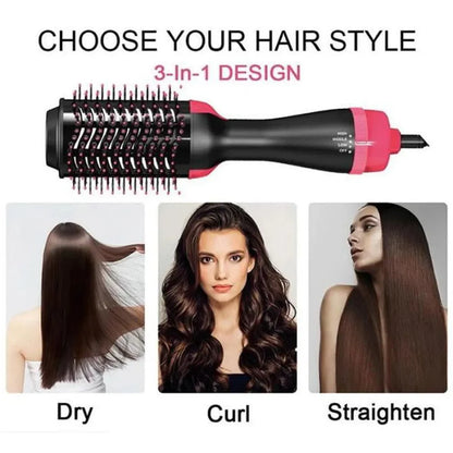 WOW WOW CURLS™ Blow Dryer Hair Brush Straightener